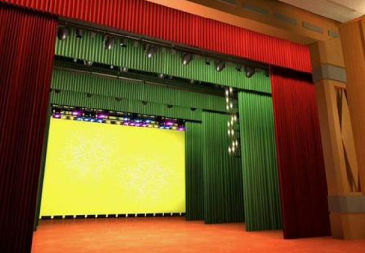 How to achieve fireproof design for stage curtains